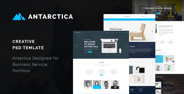 Antarctica - Creative PSD Template - Creative PSD Templates