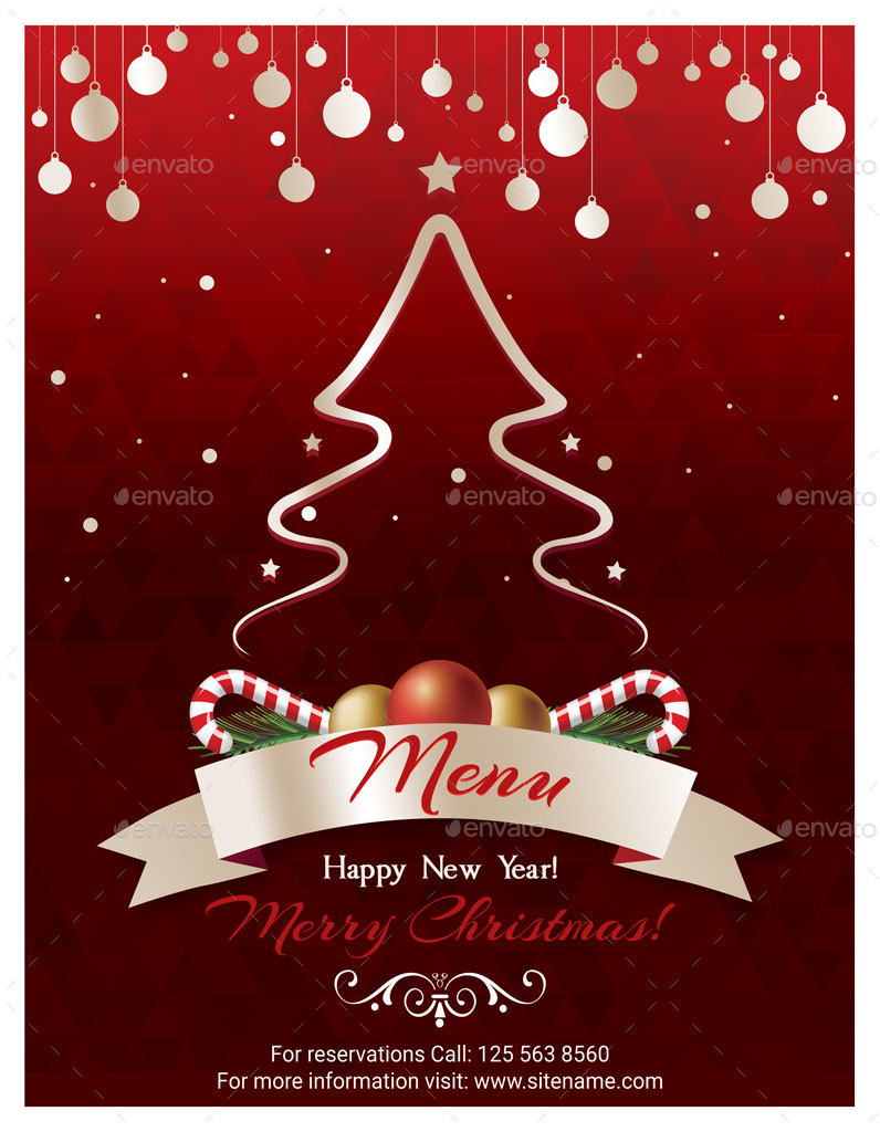 christmas dinner poster