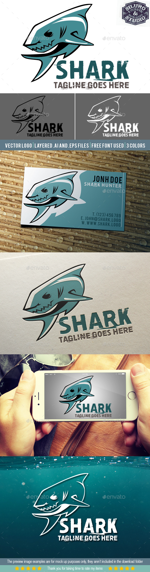 Shark Logo II - Animals Logo Templates