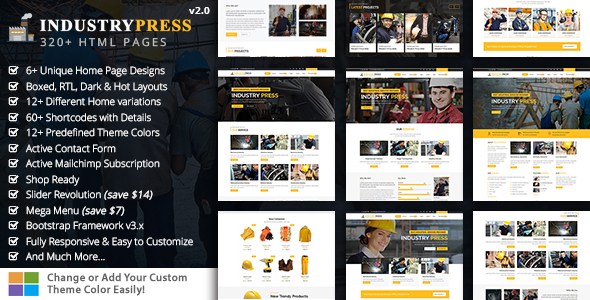 Industry Press Factory - ThemeForest 18141838