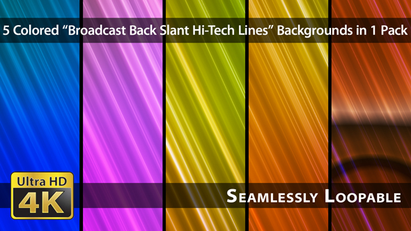 Broadcast Back Slant Hi-Tech Lines - Pack 02