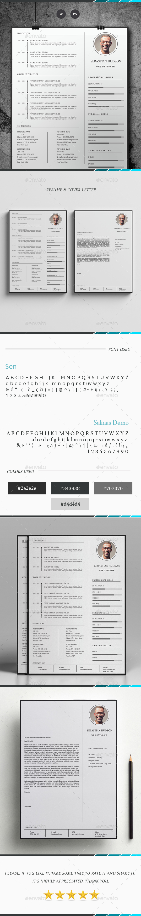 Resume - Sebastian Hudson - - Resumes Stationery