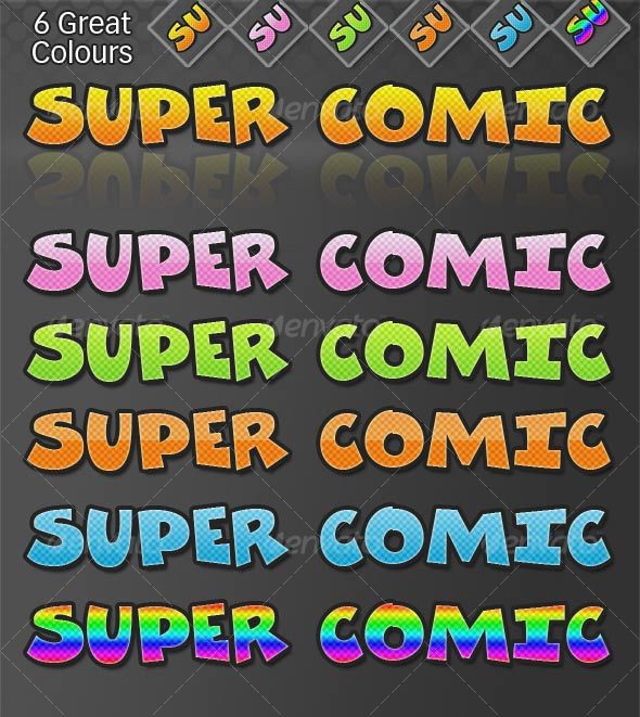 Super Comic - Decorative Graphics