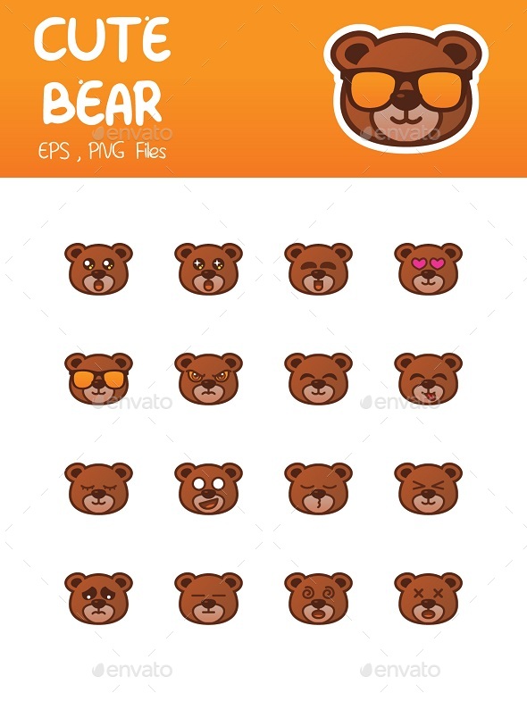 Bear Emoticon - Animals Characters