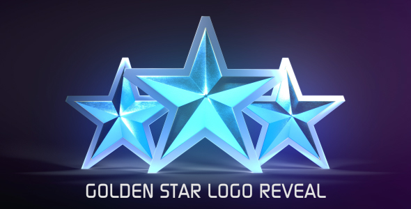 Golden Star Logo - VideoHive 18819899