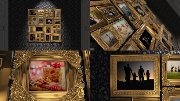 Golden Frames Photo - VideoHive 18819937