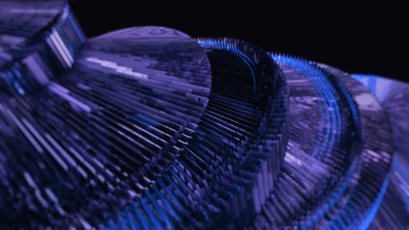 Blue Abstraction On a Black Background alt