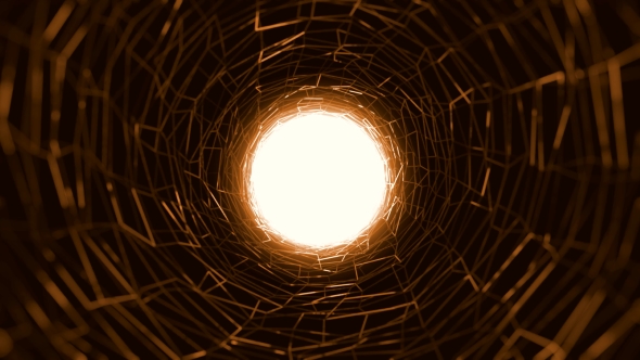 Out Of The Tunnel Gold Background