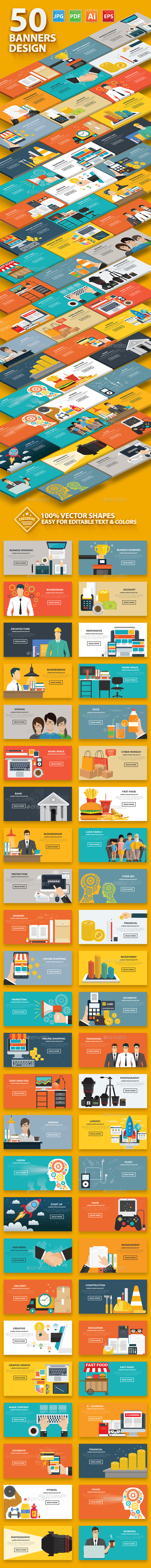 50 Banner Concept Design V.1 - Concepts Business
