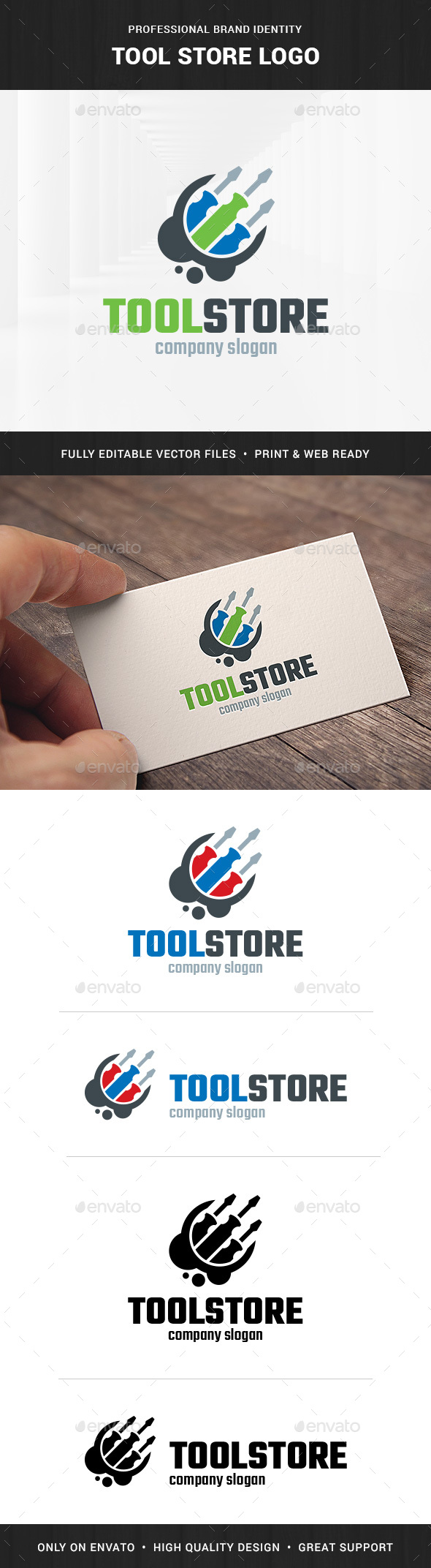 Tool Store Logo Template - Objects Logo Templates