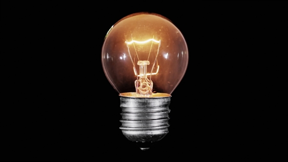 Tungsten Light Bulb Lamp Blinking 