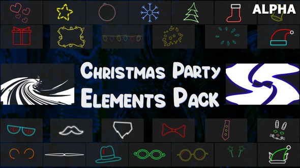 Christmas Party Elements Pack