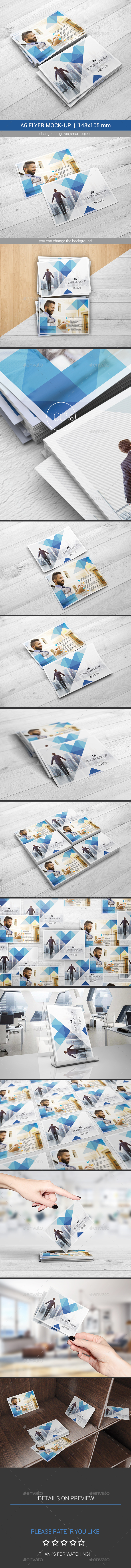 A6 Flyer Mock-Ups - Flyers Print