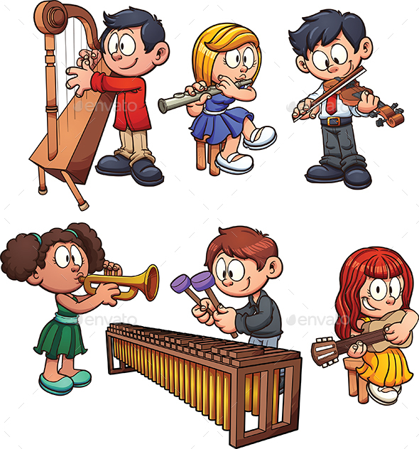 Musician Kids - People Characters