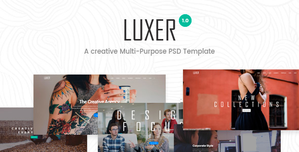 Luxer - Creative Multi-Purpose PSD Template - Creative PSD Templates