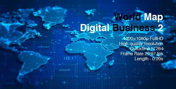 World Map Digital Business 2 alt