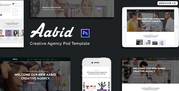 Aabid | Creative Agency PSD Template - Portfolio Creative