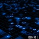 Futuristic Abstract Data Blocks and Nodes of Network Communication - VideoHive Item for Sale