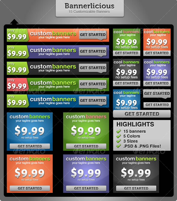 Bannerlicious - Web Banners and Buttons - Web Elements