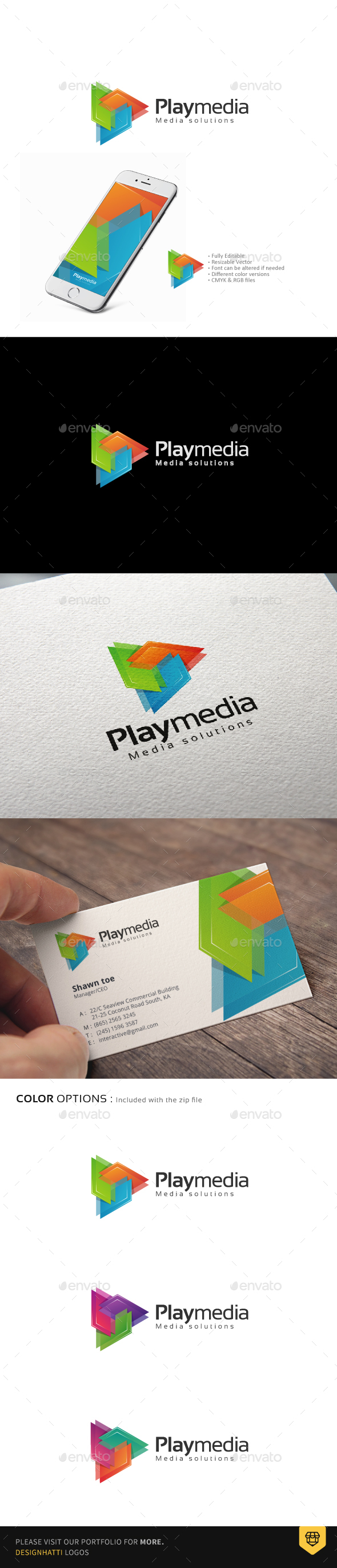 Play Media Logo - Symbols Logo Templates