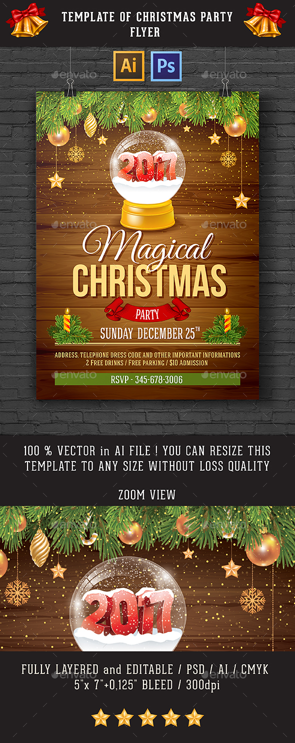 Christmas Party Flyer - Clubs & Parties Events