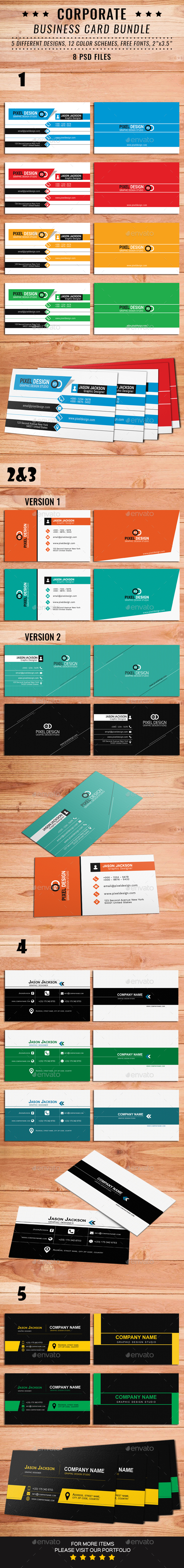 Corporate Business Card Bundle - Corporate Business Cards