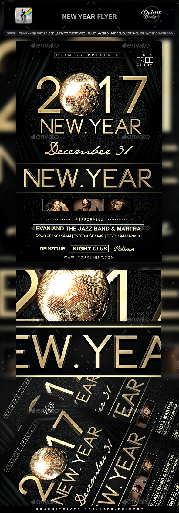 New Year Flyer - Events Flyers