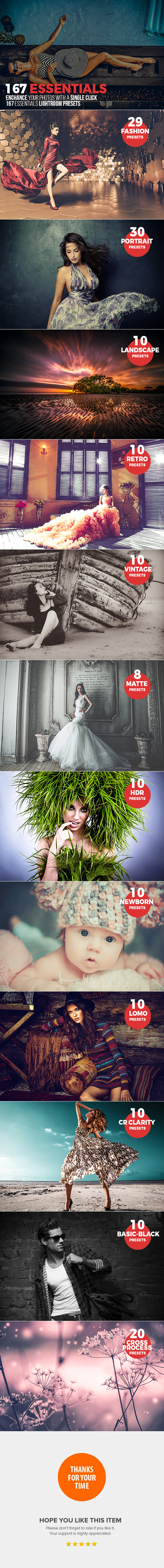 167 Essential Lightroom Presets - Portrait Lightroom Presets