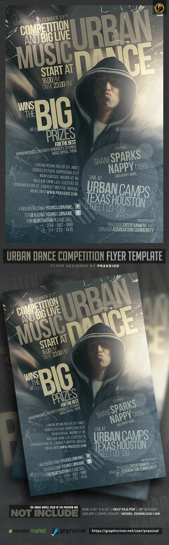 Urban Dance Competition Flyer Template