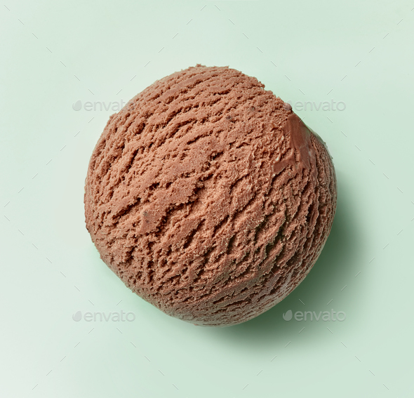 chocolate ice cream ball Stock Photo by magone | PhotoDune
