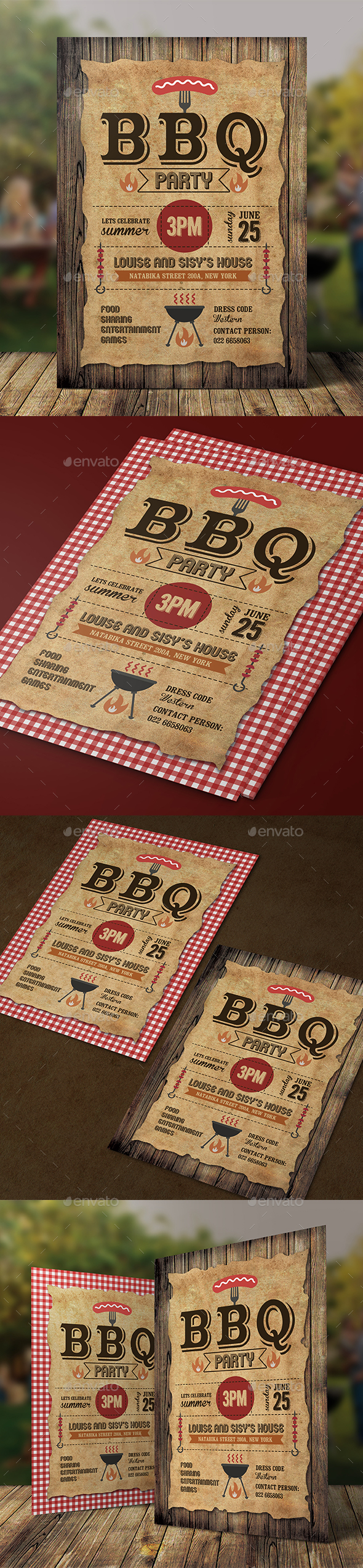 BBQ Invitation - Clubs & Parties Events
