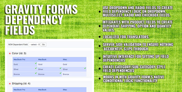Gravity Forms Dependency Fields - CodeCanyon Item for Sale