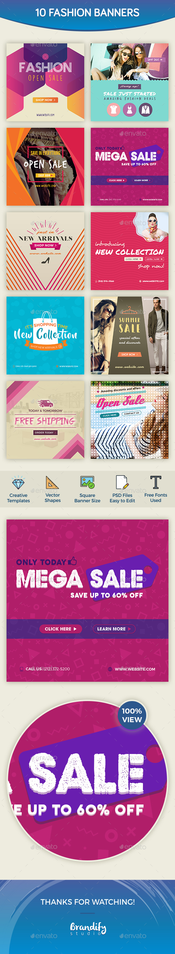 Fashion Banners - Social Media Web Elements