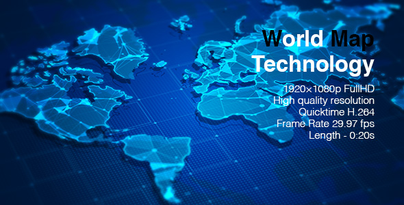 World Map Technology alt
