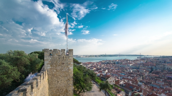 Historical Lisbon Baixa Downtown And Tagus River alt