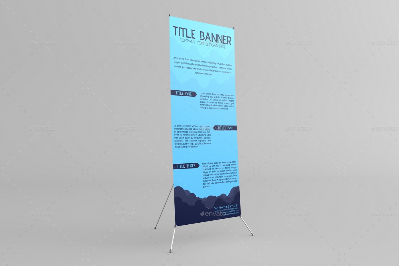 Download X-Banner Stand Mock-Up by MassDream | GraphicRiver