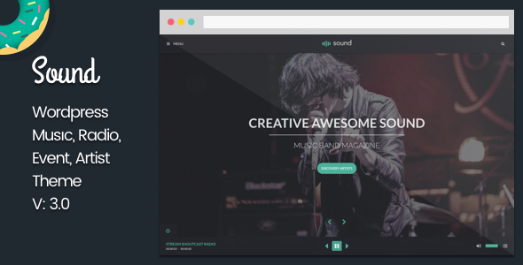 Sound Music Theme - With Continuous Playback - Music and Bands Entertainment