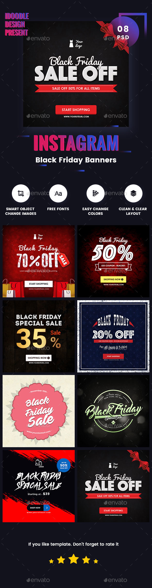 BlackFriday Banners Ads - Banners & Ads Web Elements