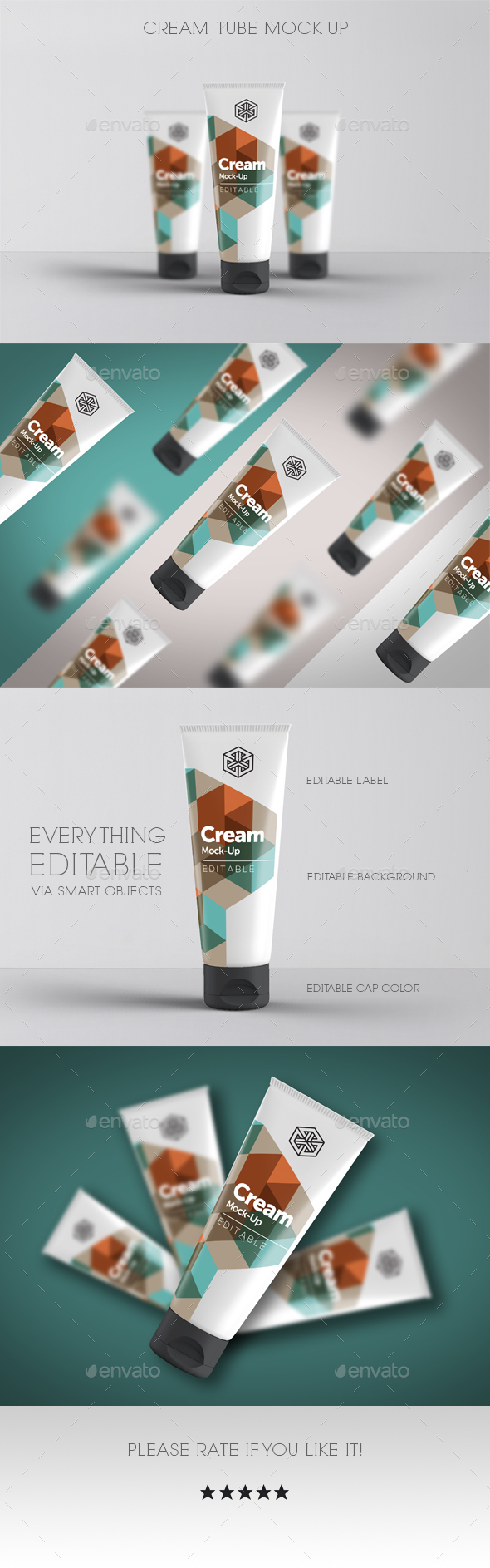 Cream Tube Mock Up - Beauty Packaging