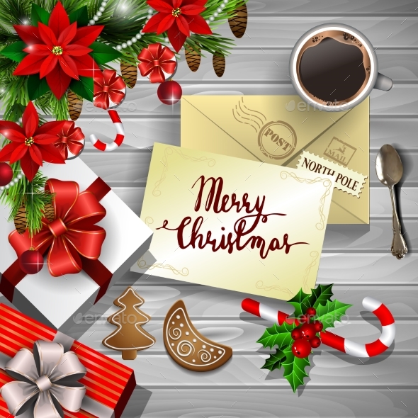 Christmas Design On Wood - Christmas Seasons/Holidays