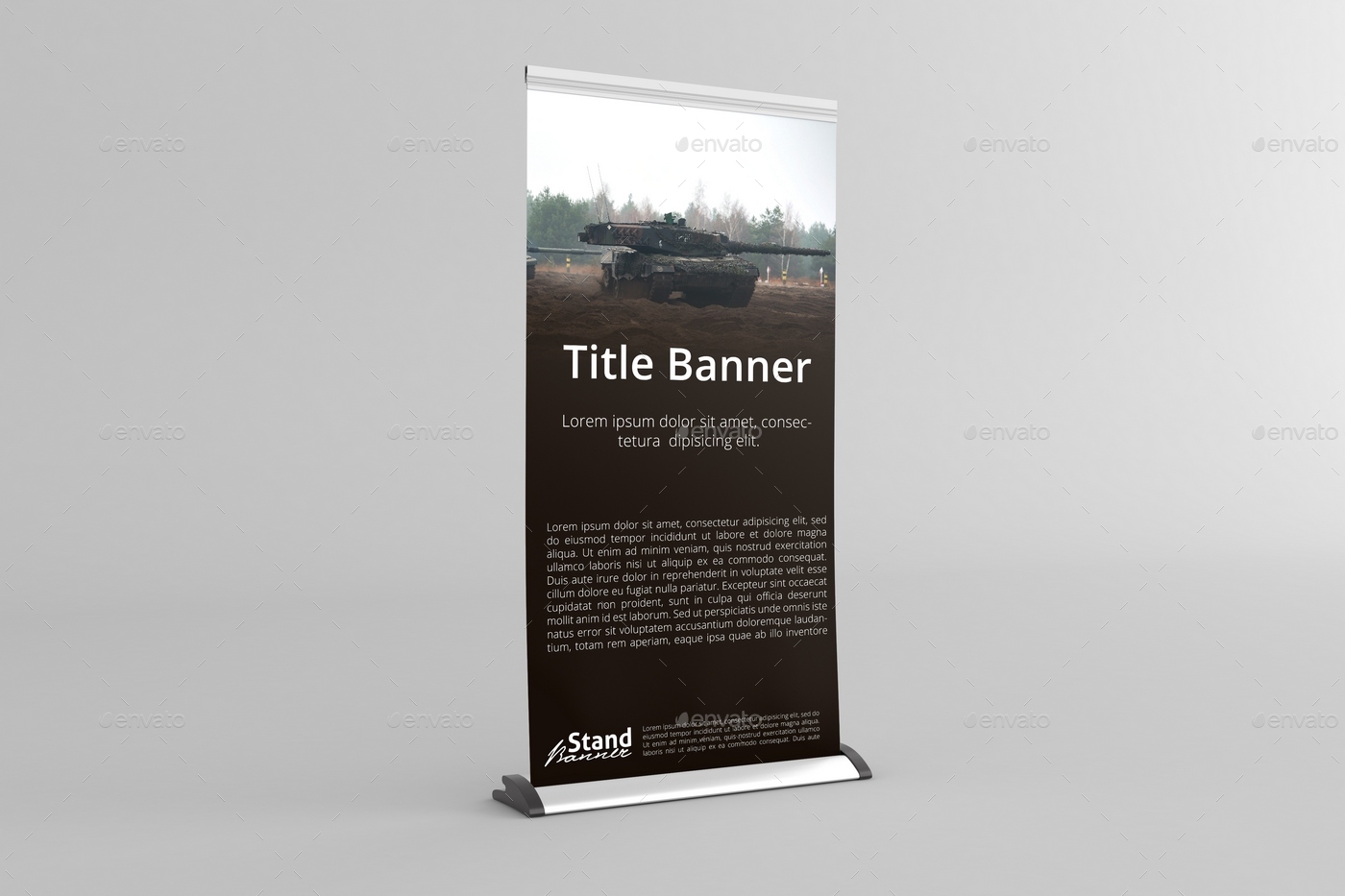 Download Retractable - Roll Up Banner Stand Mock-Up by MassDream | GraphicRiver