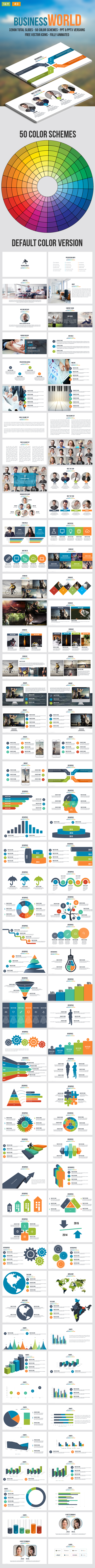 Business World - Multipurpose Powerpoint Template - Business PowerPoint Templates