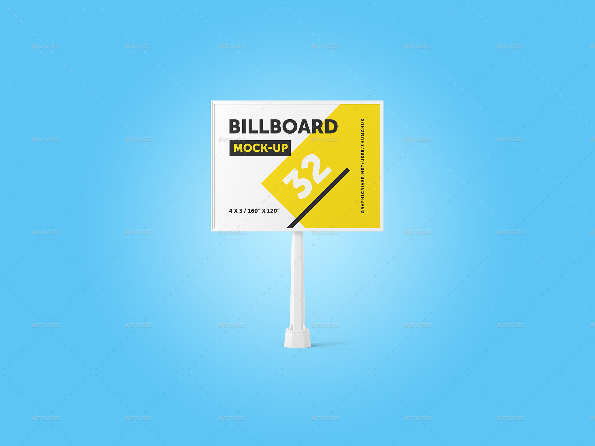 Download Studio Billboard Mock Up 4x3 Vol 2 By Shumchuk Graphicriver