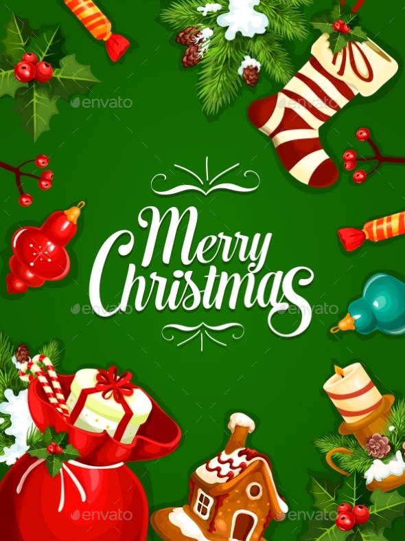 Christmas and New Year Greeting Card Design - Christmas Seasons/Holidays