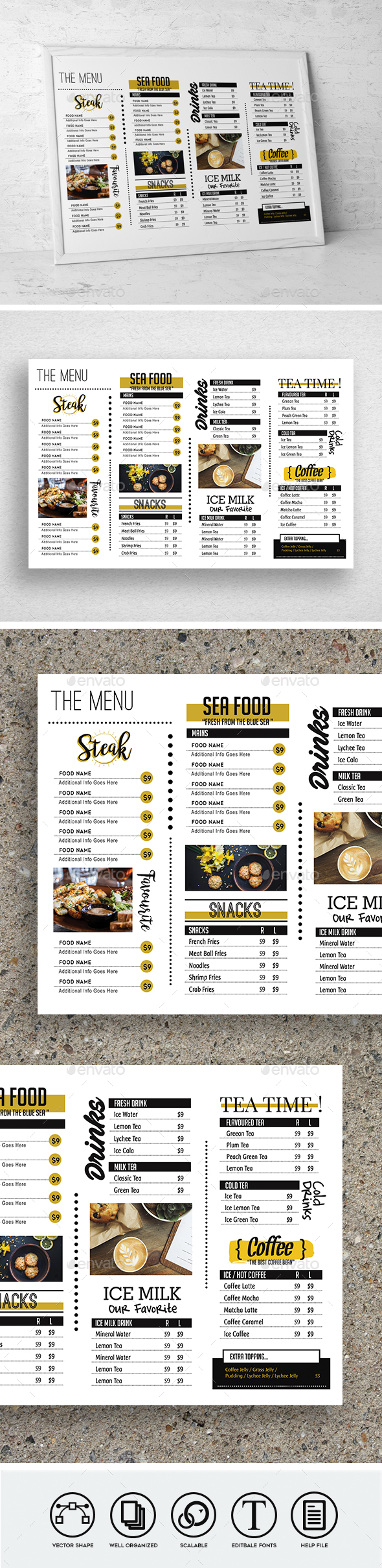 Trendy Food Menu