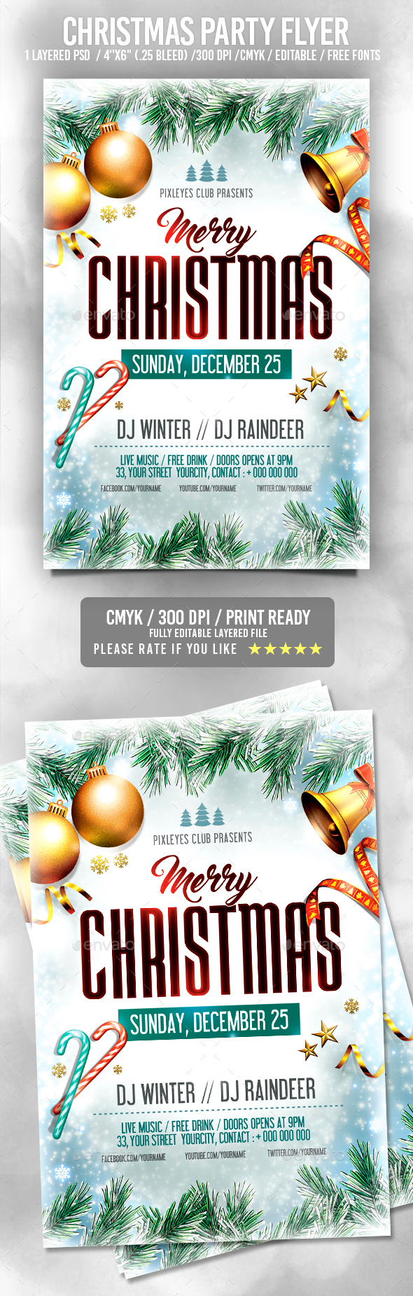 Christmas Flyer - Clubs & Parties Events