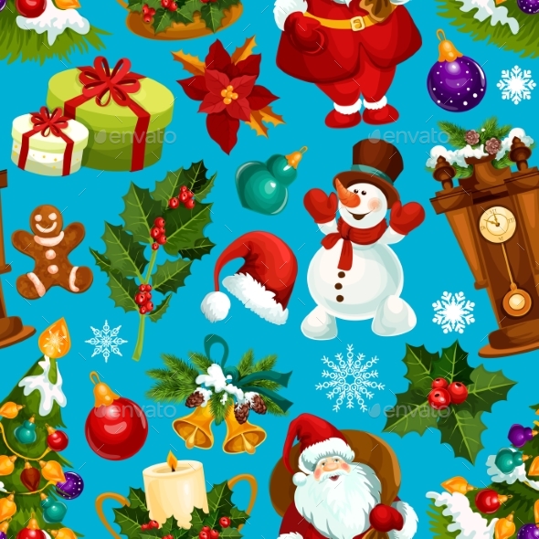 Christmas Seamless Pattern for Xmas Design - Christmas Seasons/Holidays