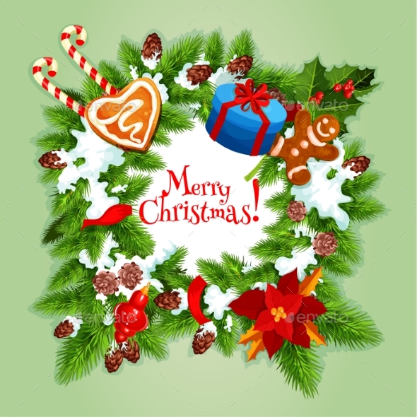 Christmas Day Greeting Card or Poster Design - Christmas Seasons/Holidays