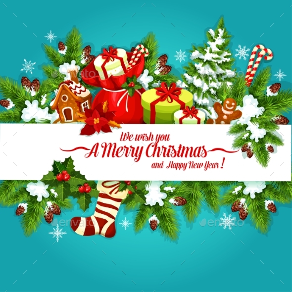 Christmas and New Year Holidays Poster Design - Christmas Seasons/Holidays