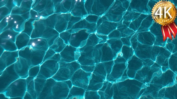 Ripple Blue Water in Swimming Pool, Water Texture